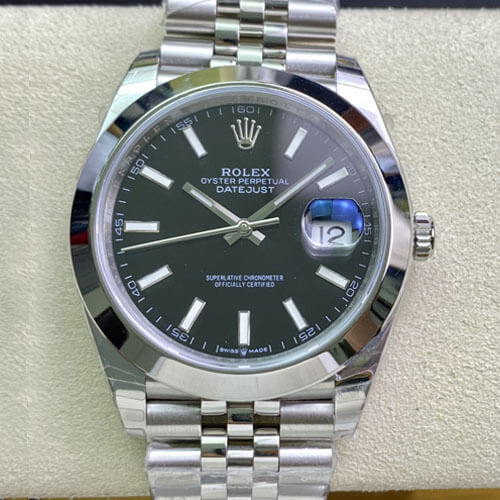Replica R01ex Datejust M126300-0012 1:1 Best Edition EW Factory Black Dial