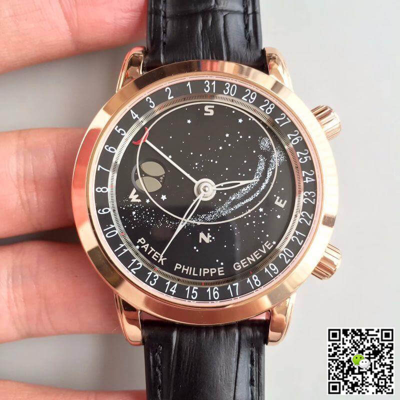 Replica Pat*k Phi1i*pe Grand Complications 6102R-001 TW Factory 1:1 Best Edition Swiss ETA240 Celestial Black Rotating Dial