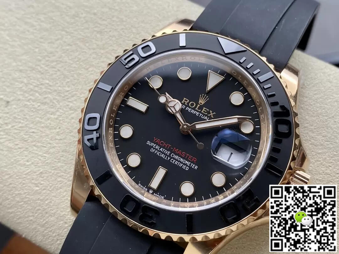 Replica R01ex Yacht Master M126655-0002 1:1 Best Edition Clean Factory Rose Gold