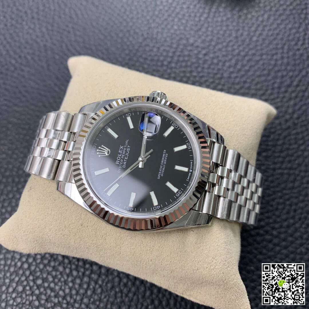 Replica R01ex Datejust M126334-0018 1:1 Best Edition EW Factory Black Dial