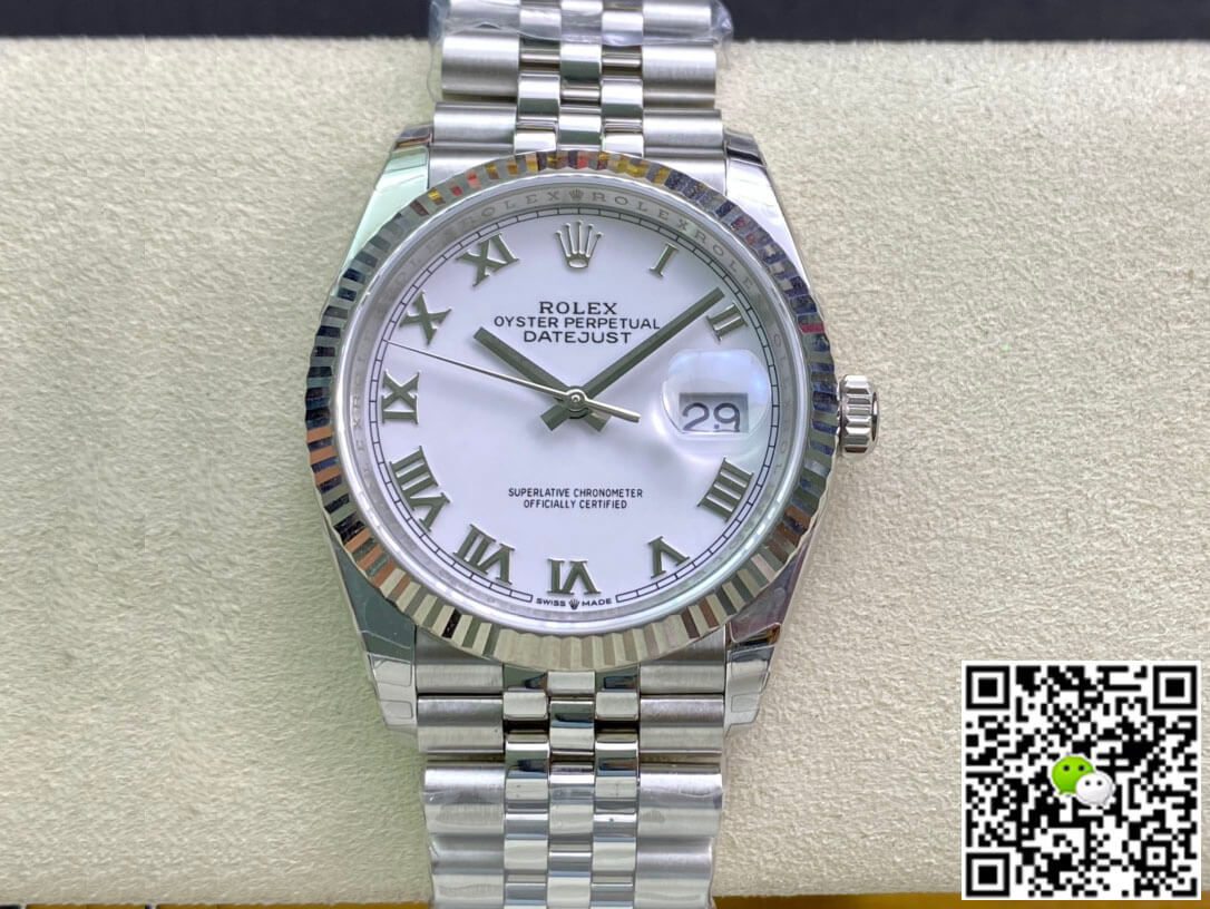 Replica R01ex Datejust M126234-0025 1:1 Best Edition EW Factory White Dial
