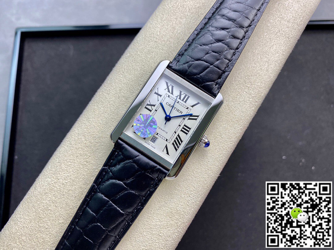 Replica Ca*t1er Tank W5200027 1:1 Best Edition AF Factory Silvery White Dial