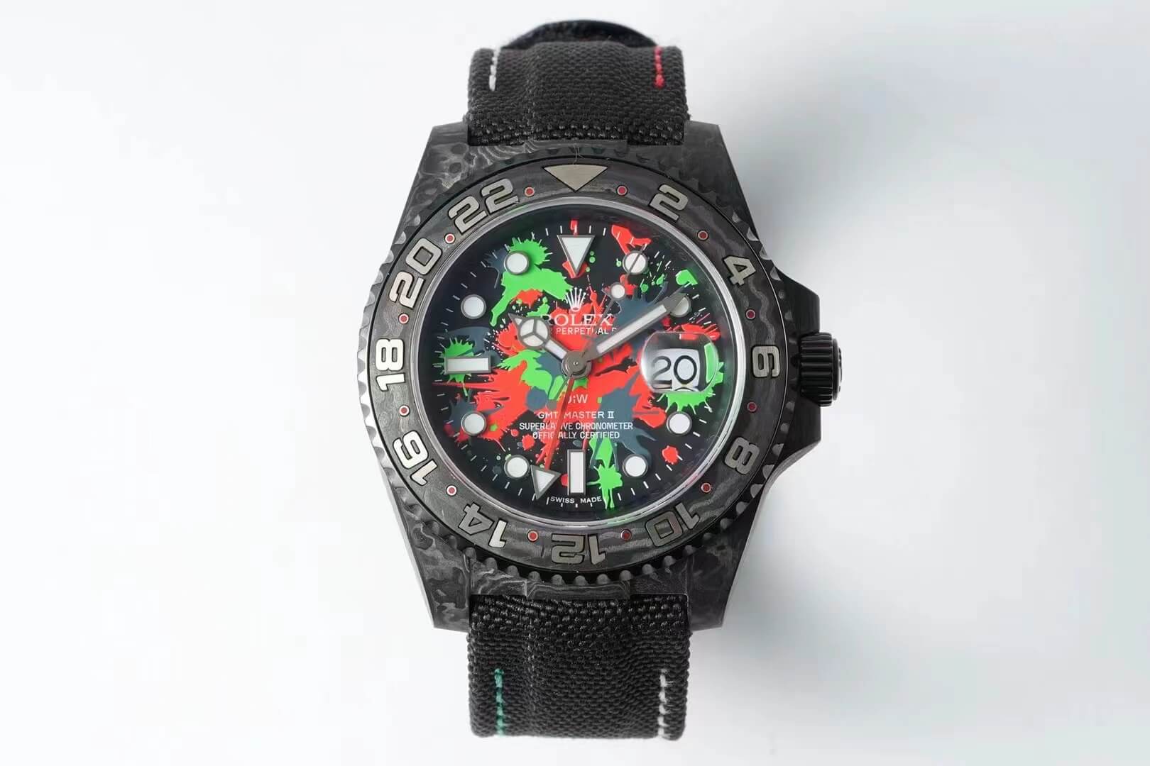 Replica R01ex GMT-MASTER II Diw 1:1 Best Edition Carbon Fiber Color Dial