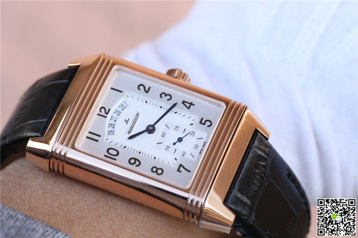Jaeger Lecoultre Replica Reverso Q2712510 1:1 Best Edition Rose Gold Silver Dial