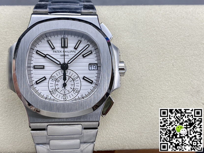 Replica Pat*k Phi1i*pe Nautilus 5980/1A-019 1:1 Best Edition PPF Factory White Dial
