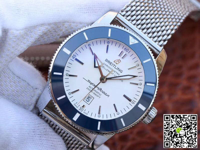 Breitling Replica S*perocean Heritage II AB201012 GF Factory 1:1 Best Edition Swiss ETA9015 White Dial