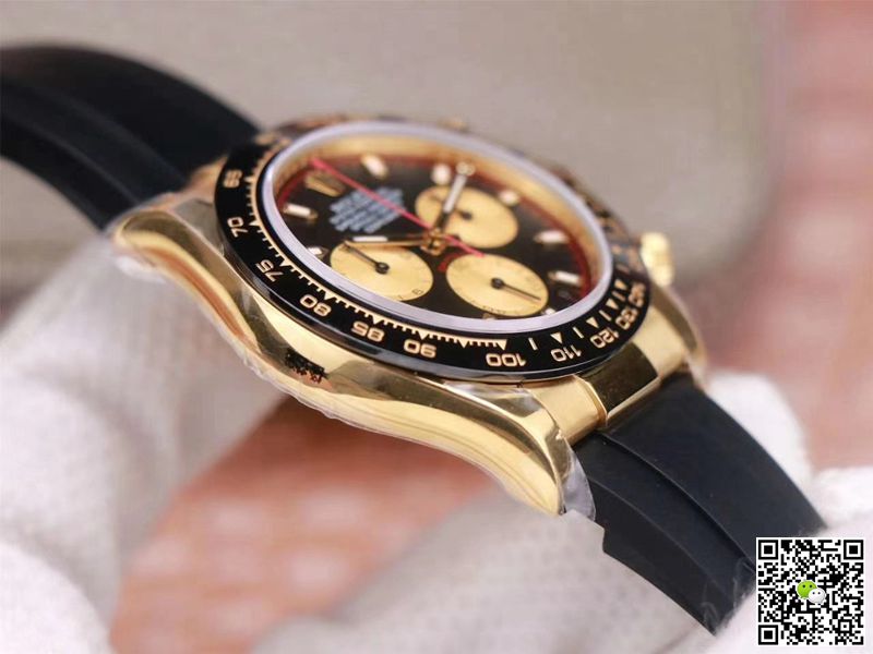 Replica R01ex Daytona M116518LN-0047 1:1 Best Edition Noob Factory Black Dial Swiss ETA4130