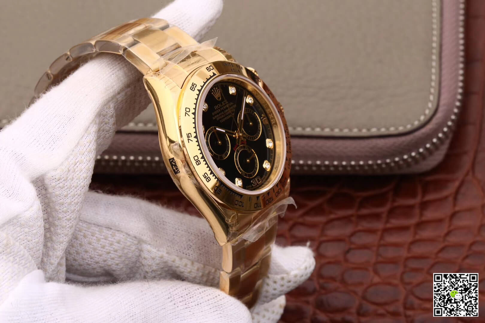 Replica R01ex Daytona Cosmograph M116508-0008 1:1 Best Edition JH Factory Yellow Gold D1am0nds Dial