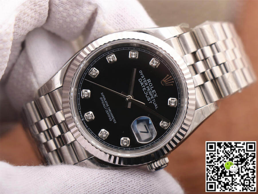 Replica R01ex Datejust M126234-0027 1:1 Best Edition EW Factory Black Dial