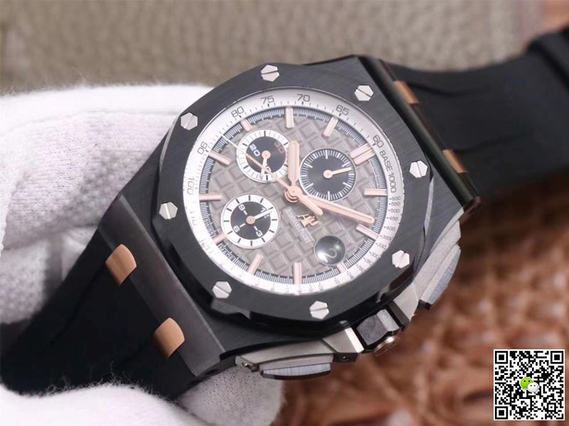 Replica Audemars P1g*et Royal Oak Offshore 26415CE.OO.A002CA.01 1:1 Best Edition JF Factory Black Ceramic Swiss ETA7750