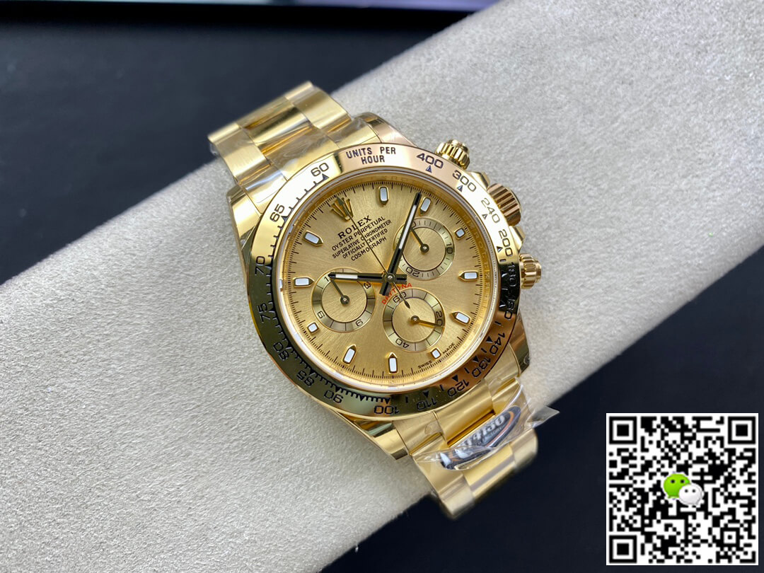 Replica R01ex Daytona M116508-0003 1:1 Best Edition BT Factory Gold Dial