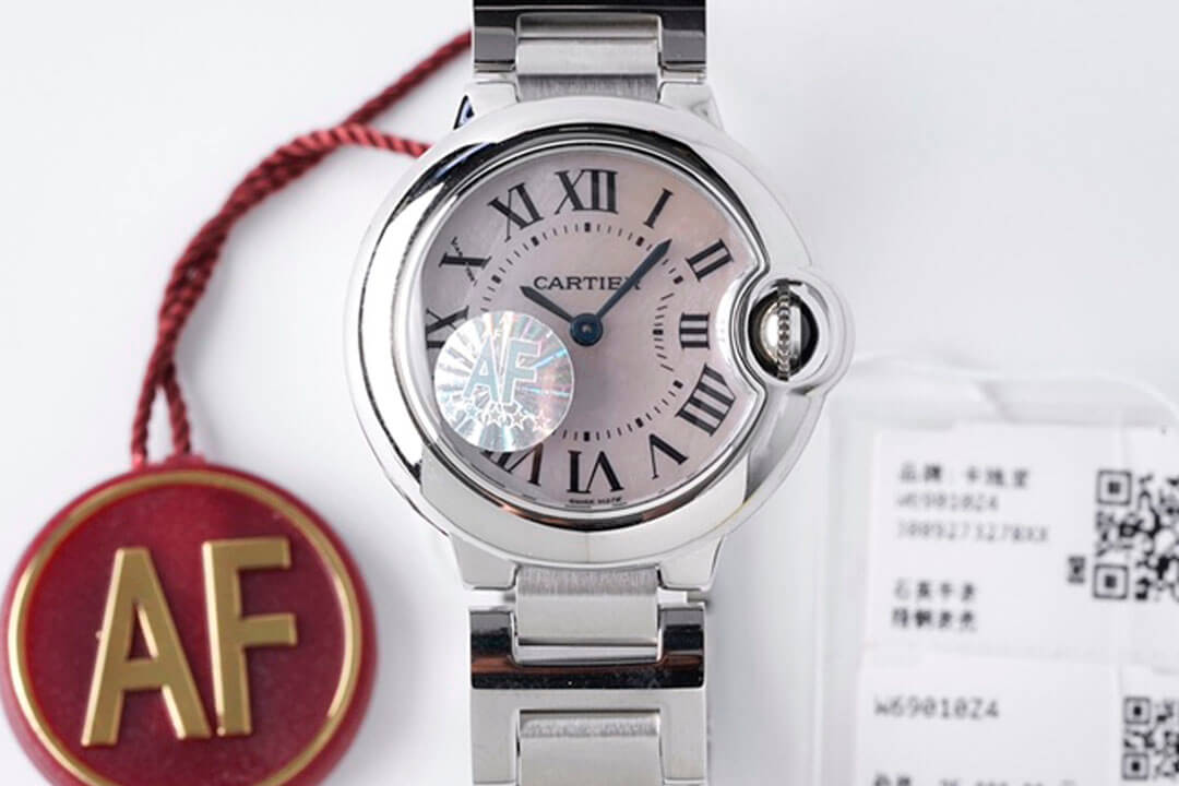 Replica Ballon Bleu De Ca*t1er 28MM 1:1 Best Edition AF Factory Mother-Of-Pearl Dial