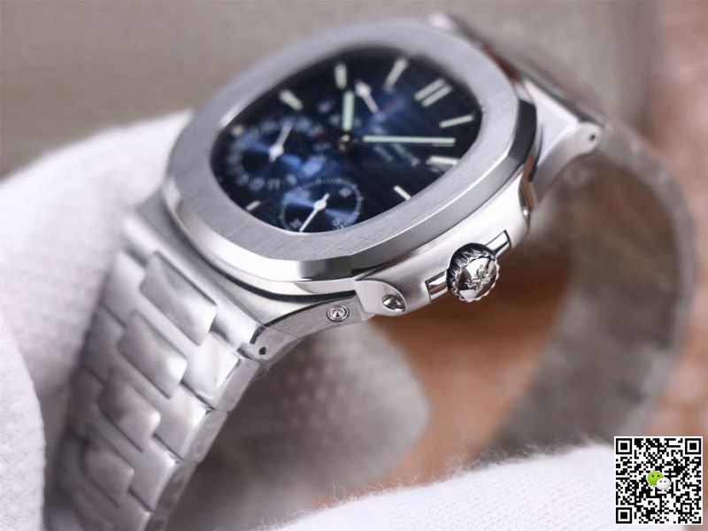 Replica Pat*k Phi1i*pe Nautilus 5712/1A-001 1:1 Best Edition PF Factory Blue Dial Steel Strap Swiss Movement