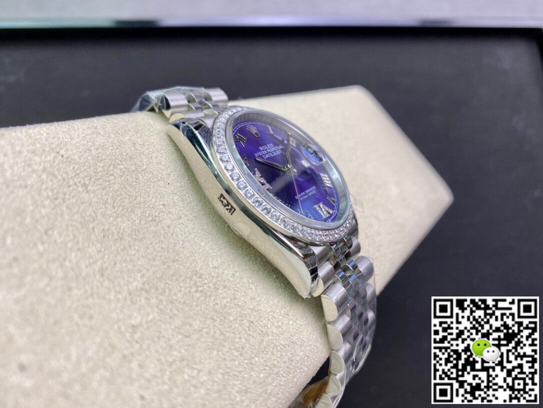 Replica R01ex Datejust M126284RBR-0013 1:1 Best Edition EW Factory Purple Dial