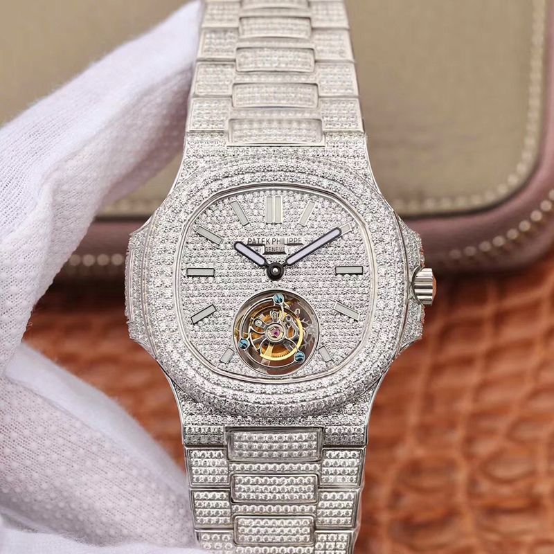 Pat*k Phi1i*pe Replica Nautilus Tourbillon R8 Factory 1:1 Best Edition Swiss Hand-Winding Tourbillon Movement