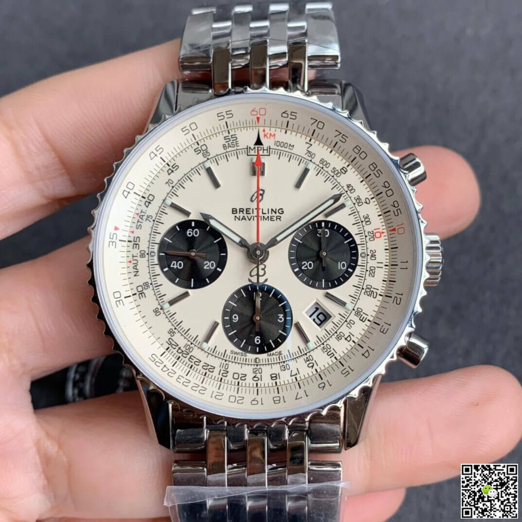 Replica Breitling Navitimer 1 B01 AB0121211G1A1 1:1 Best Edition GF Factory Stainless Steel