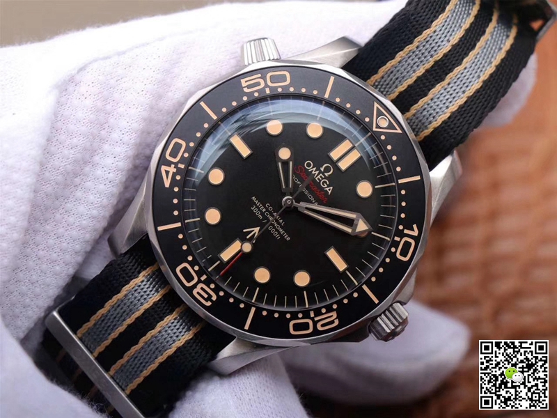 Replica 0me*ga Seamaster 210.92.42.20.01.001 1:1 Best Edition James Bond 007 VS Factory Black Dial Swiss ETA2836-2