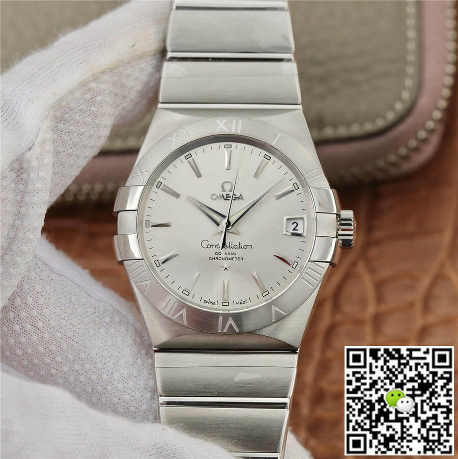 Replica 0me*ga Constellation 123.10.38.21.02.001 1:1 Best Edition VS Factory Silvery White Dial