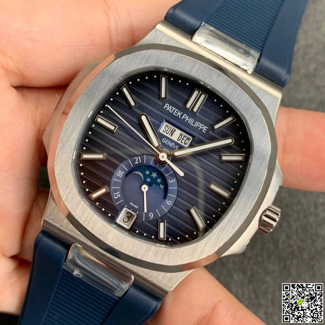 Replica Pat*k Phi1i*pe Nautilus 5726 1:1 Best Edition GR Factory V2 Blue Rubber Strap