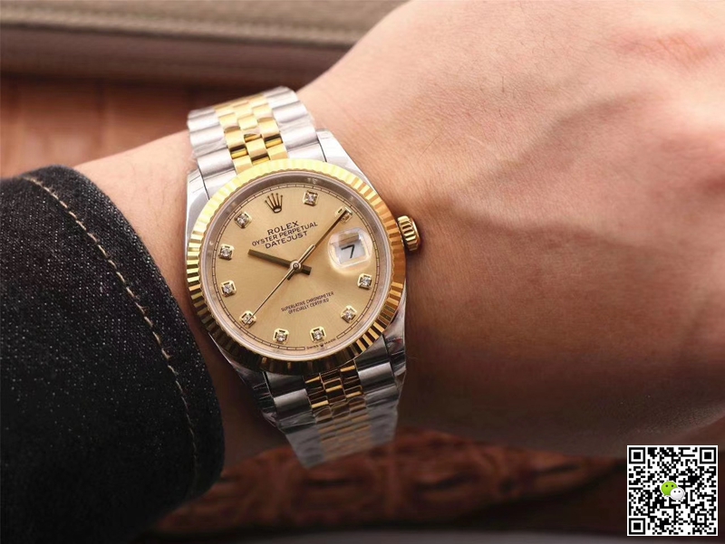 Replica R01ex Datejust M126233-0017 1:1 Best Edition Champagne Dial