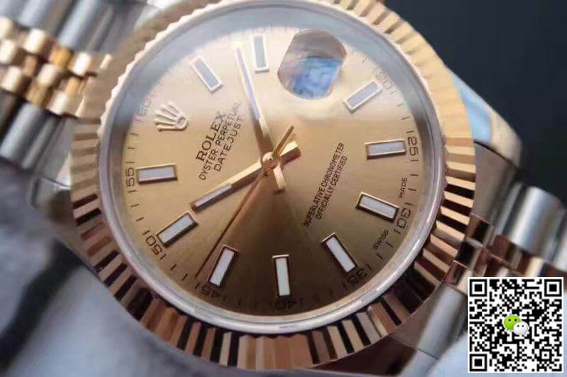 R01ex Dupe Datejust 41mm 126333 1:1 Best Edition Mechanical Watches Swiss ETA2836-2 Gold Wrapped