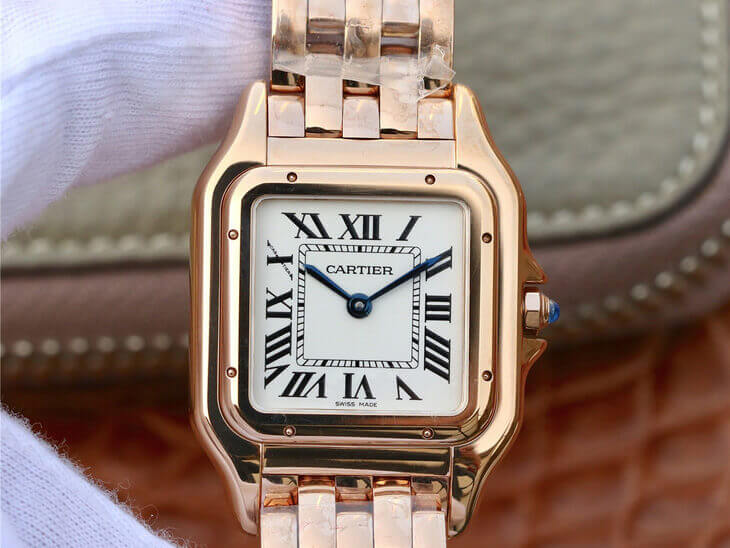 Replica Panthere De Ca*t1er WGPN0007 27MM 1:1 Best Edition 8848 Factory Rose Gold