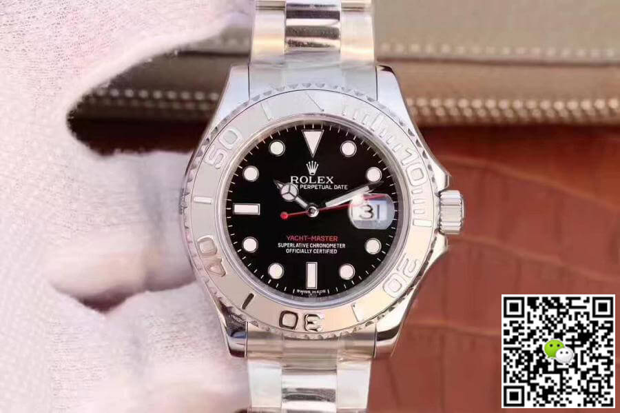 Replica R01ex Yacht-Master 40mm 116622 EW Factory 1:1 Best Edition Swiss ETA3135 Black Dial