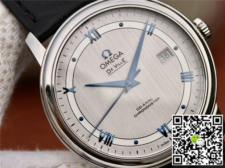 Replica 0me*ga De Ville 424.13.40.20.02.003 1:1 Best Edition MKS Factory Silver Dial