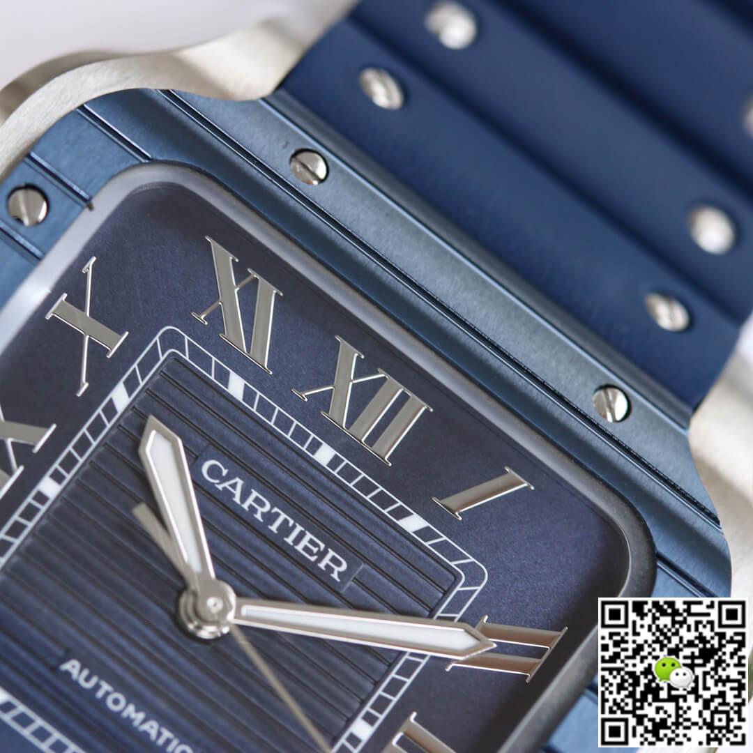Ca*t1er Watch Rep Santos 1:1 Best Edition GF Factory Blue Dial