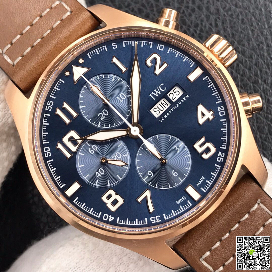 Replica IWC Pilot IW377721 1:1 Best Edition ZF Factory Rose Gold