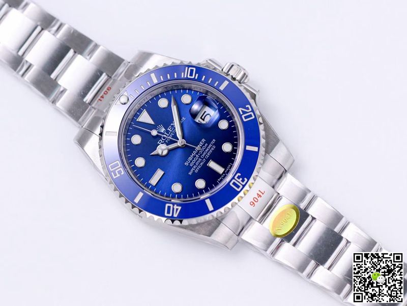 R01ex Submariner Replica 116619LB-97209 1:1 Best Edition Noob Factory V10 Blue Dial Swiss Movement