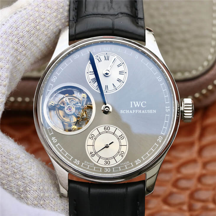 Replica IWC Portuguese IW544603 ZF Factory 1:1 Best Edition Tourbillon Grey Dial