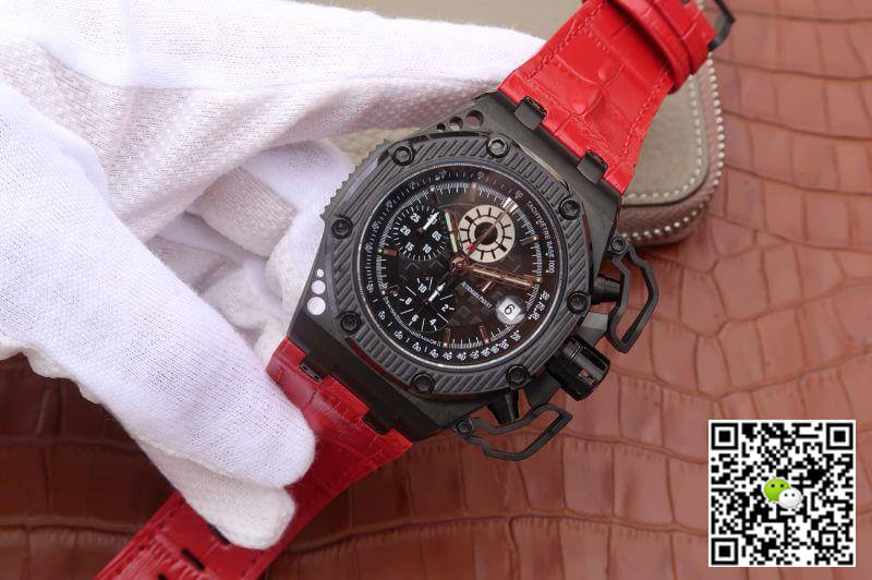 Replica Audemars P1g*et Royal Oak Offshore 26165IO.OO.A002CA.02 Noob Factory 1:1 Best Edition Swiss ETA7750 Black Dial