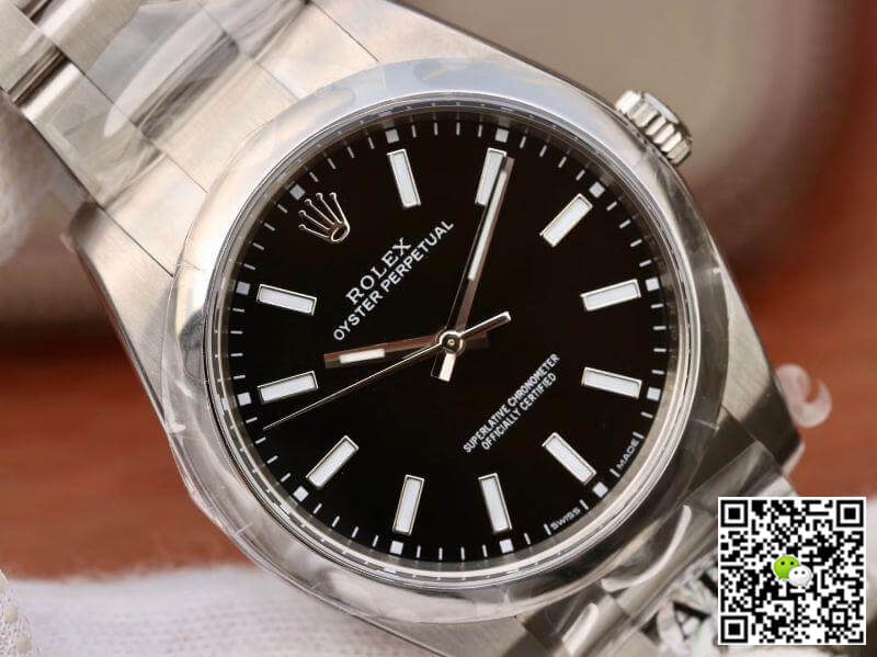 Replica R01ex Oyster Perpetual 114300 39mm AR Factory 1:1 Best Edition Swiss ETA3132 Black Dial