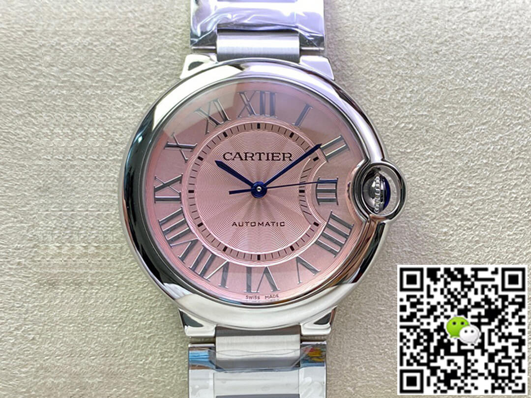 Replica Ballon Bleu De Ca*t1er 36MM WSBB0007 1:1 Best Edition 3K Factory Pink Dial