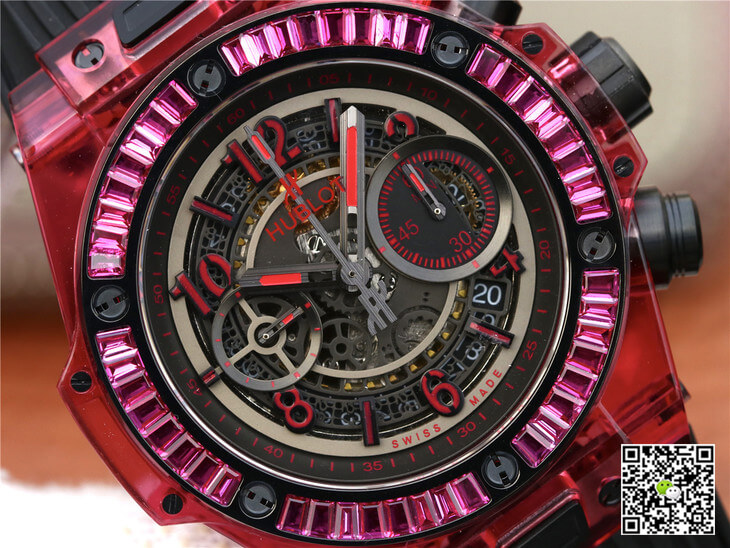 Replica Hublot Big Bang 411.JX.4802.RT 1:1 Best Edition Red Case Black Strap