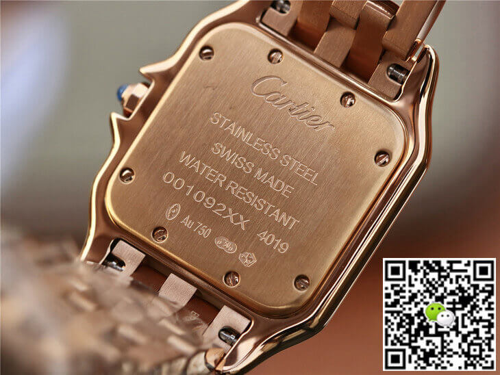 Replica Panthere De Ca*t1er WGPN0007 27MM 1:1 Best Edition 8848 Factory Rose Gold