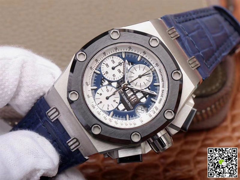 Replica Audemars P1g*et Royal Oak Offshore 26078PO.OO.D018CR.01 1:1 Best Edition JF Factory Blue Dial Swiss ETA3126