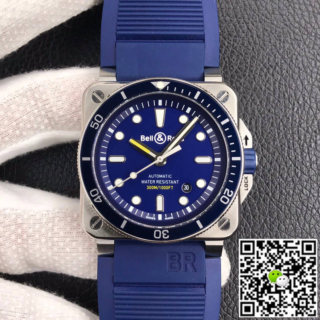 Replica Bell   Ross BR0392-D-BU-ST/SRB 1:1 Best Edition Blue Dial