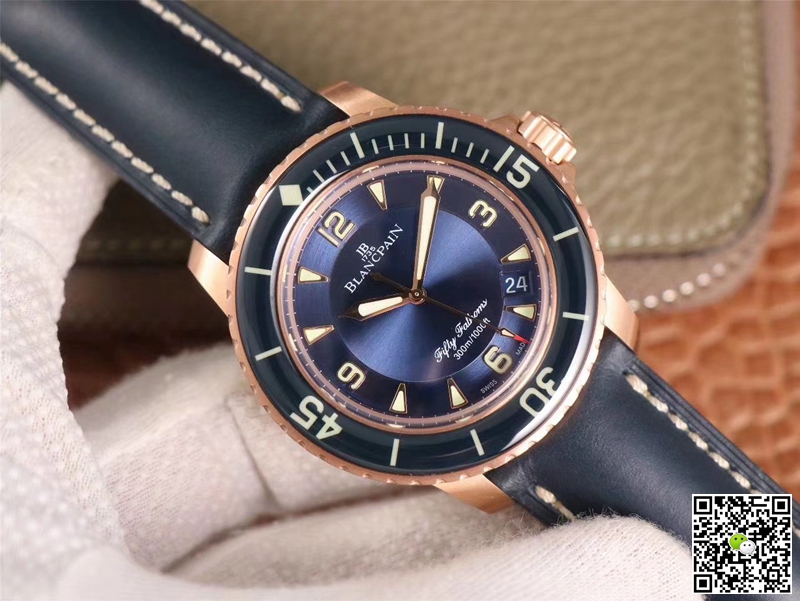 Replica Blancpain Fifty Fathoms 5015-3603C-63B 1:1 Best Edition ZF Factory Blue Dial Swiss ETA1315