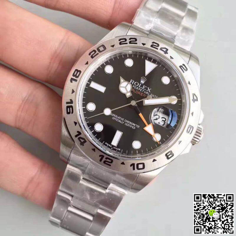 Replica R01ex Explorer II 216570 Noob Factory V7 Men Watches 1:1 Best Edition Swiss ETA3187 Black Dial