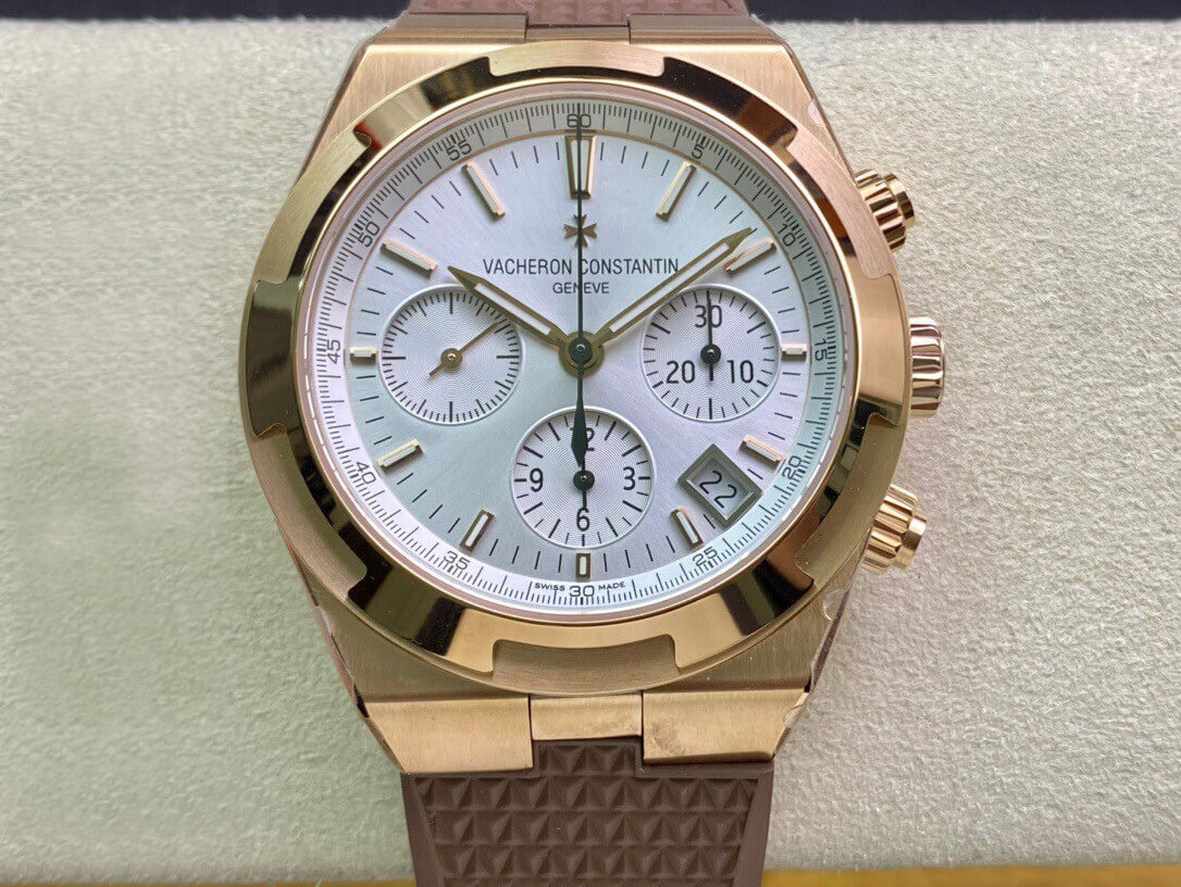 Replica Vacheron C0nstan1n Overseas 5500V 1:1 Best Edition 8F Factory Rubber Strap