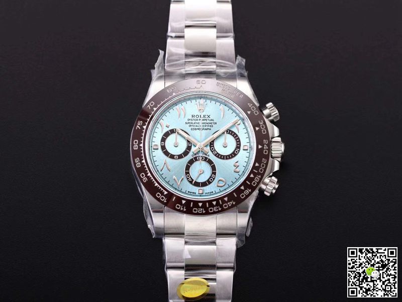 R01ex Daytona Replica M116506-0004 1:1 Best Edition Noob Factory Blue Dial Swiss ETA4130