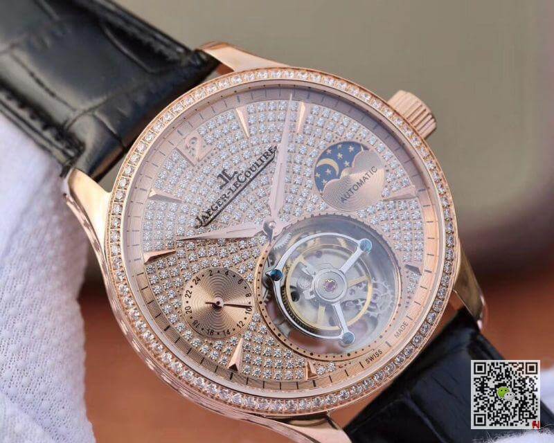 Replica Jaeger-LeCoultre Master Complication Functions Real Tourbillon 1:1 Best Edition Swiss Hand-winding 3310 Rosegold