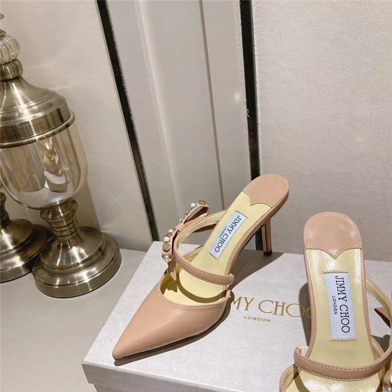 J1m*y Ch00 bow heels dupe Bow High Heel Sandals Slippers