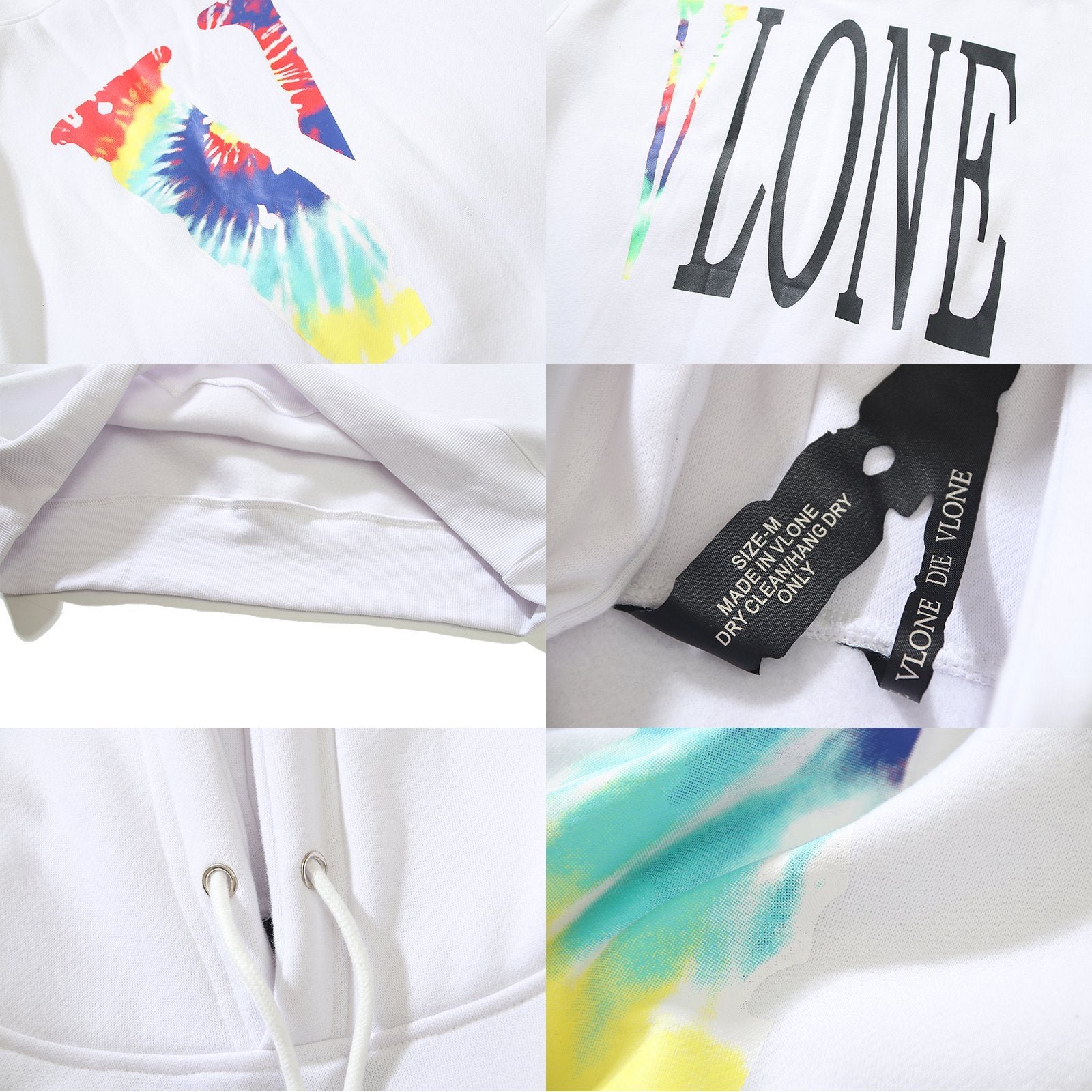 VLONE Staple Tie Dye Big V Chicken Hoodies