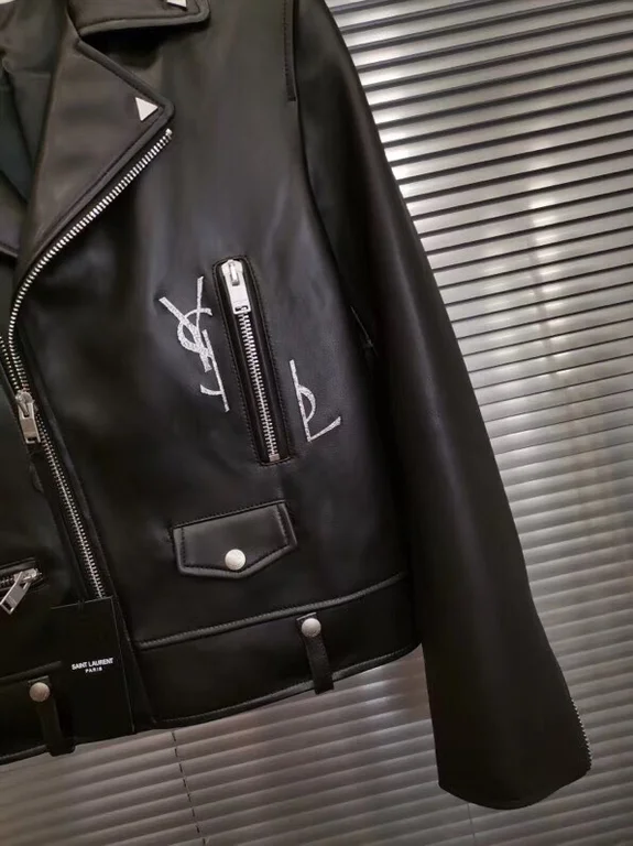 Sa1nt Lau*nt Replica Real Leather Jacket