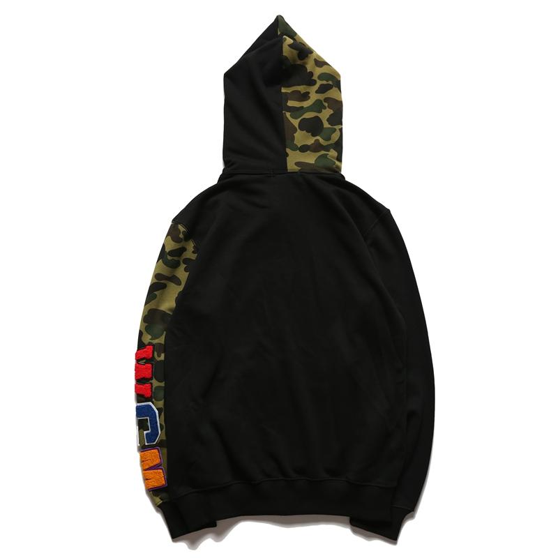 Bape Full Zip Shark Hoodie Camo