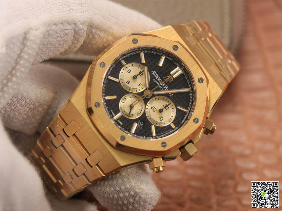 Replica Audemars P1g*et Royal Oak Chronograph 26331 1:1 Best Edition OM Factory V2 Yellow Gold