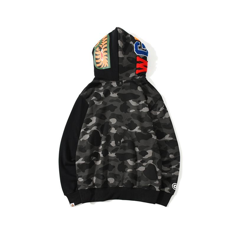 Bape Black Shark Full Zip Hoodie